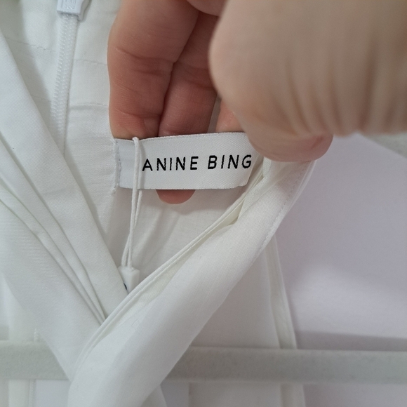 Anine Bing Cosette dress white medium NWT - Picture 7 of 10